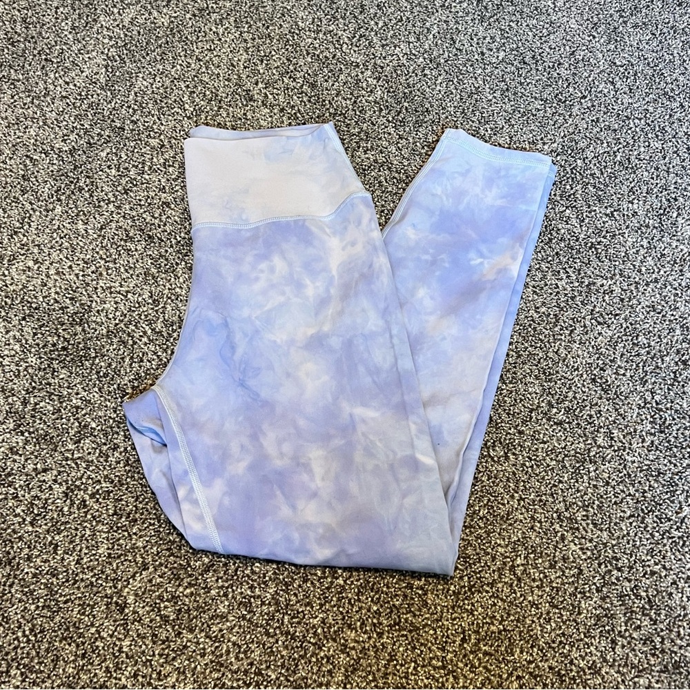 Vital Apparel Purple Tie-Dye Leggings with Dreamy Watercolor Effect